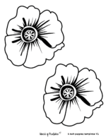 40 Poppy Templates: Remembrance Day Activities - World of Printables
