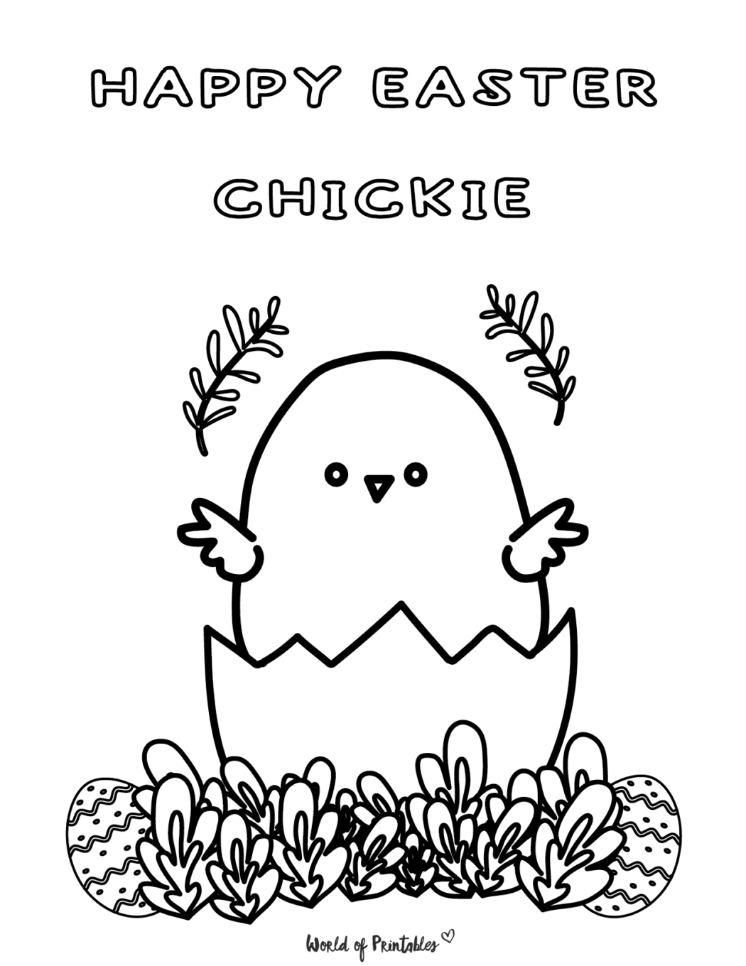 Easter Coloring Pages | 42 Fun Easter Printables - World of Printables