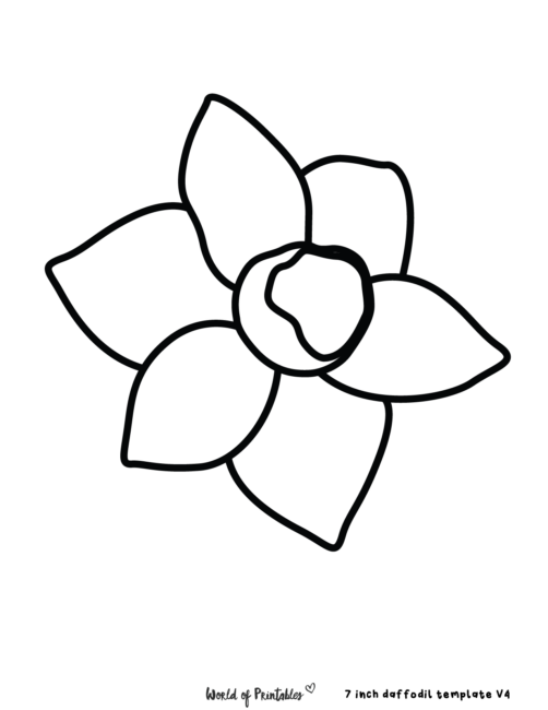 Simple Daffodil Template