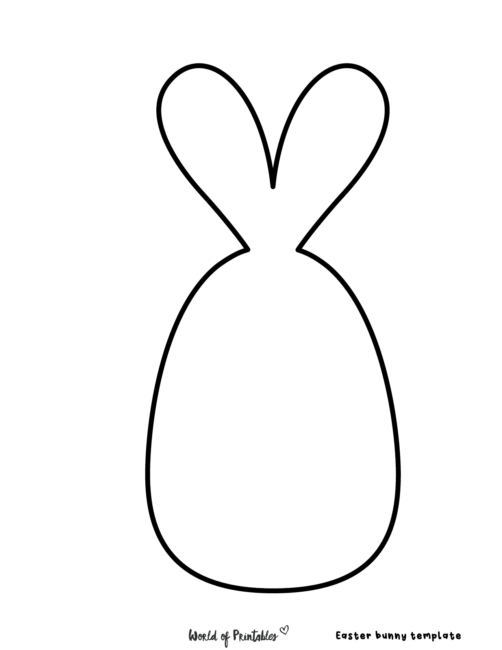 Simple Easter Bunny Printable