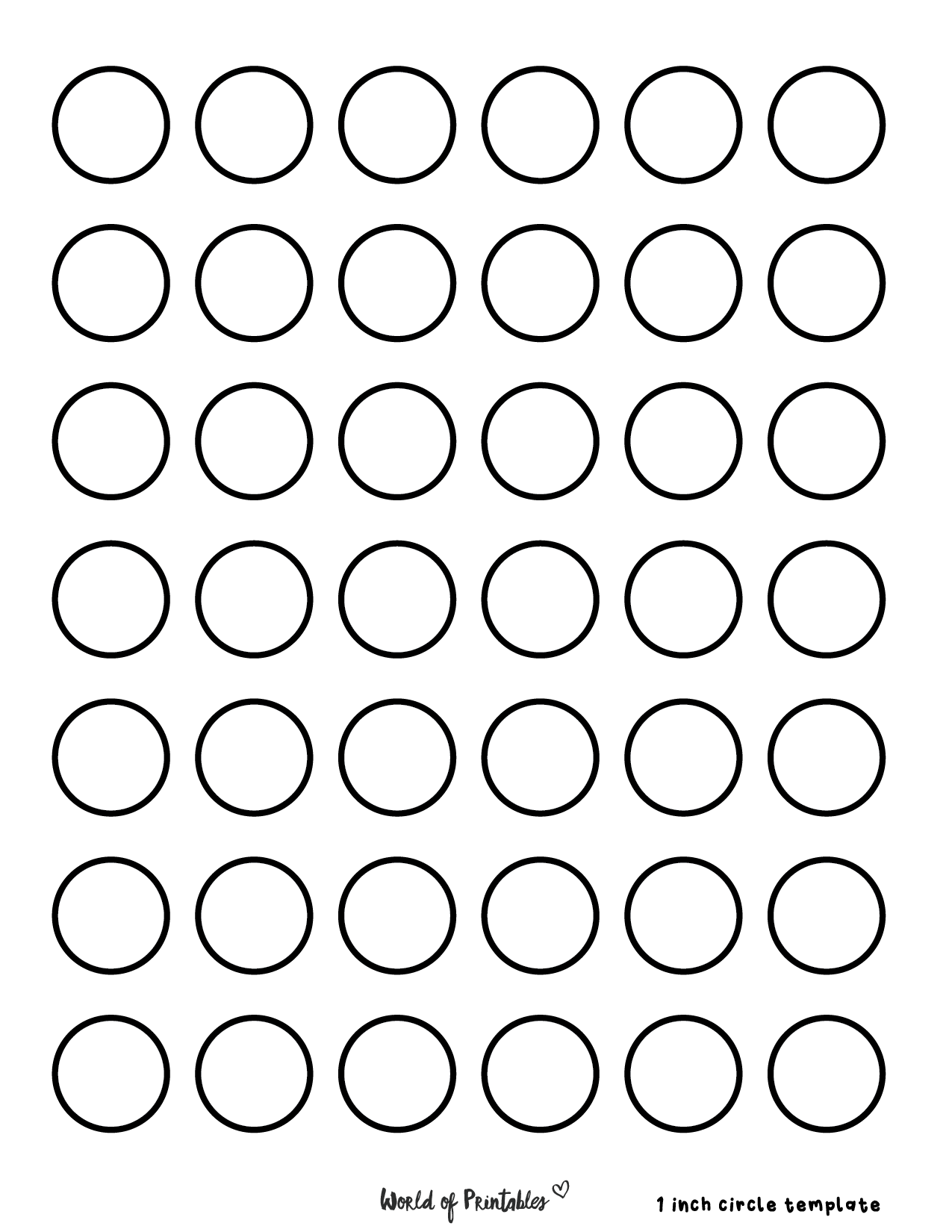 Free Printable Circle Templates Various Sizes World Of Printables