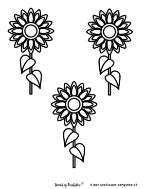 40 Best Sunflower Templates - World of Printables