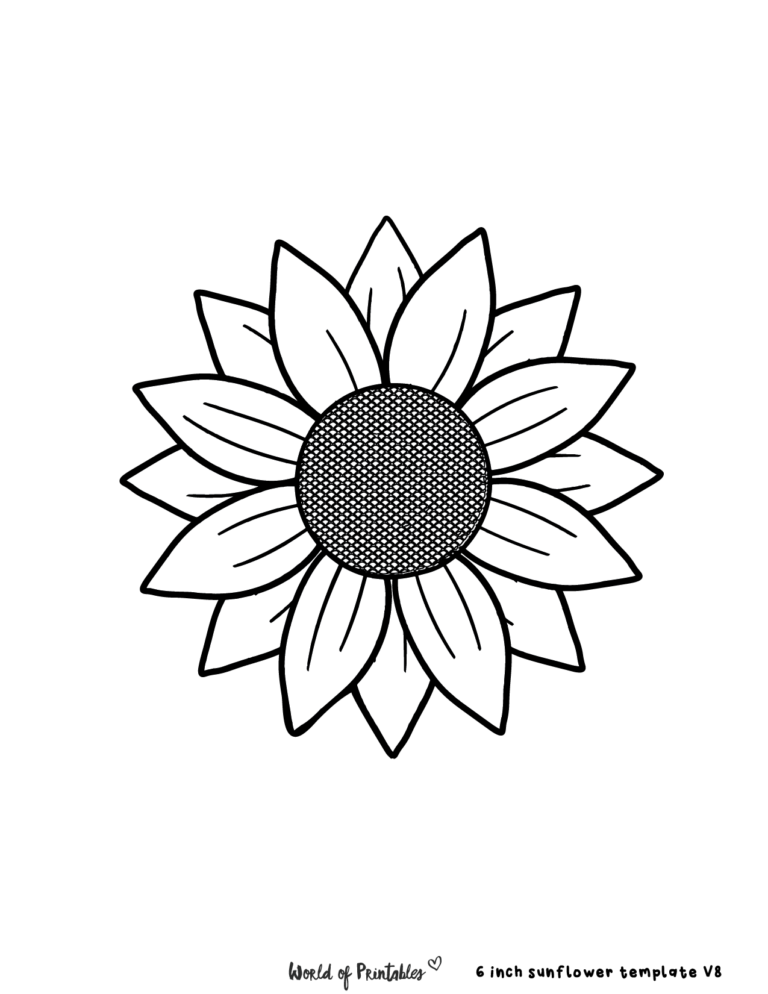 40 Best Sunflower Templates - World of Printables