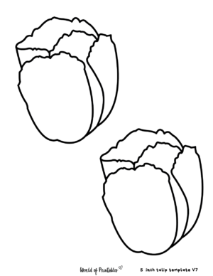 Tulip Template | 40 Best Printables To Choose From - World of Printables