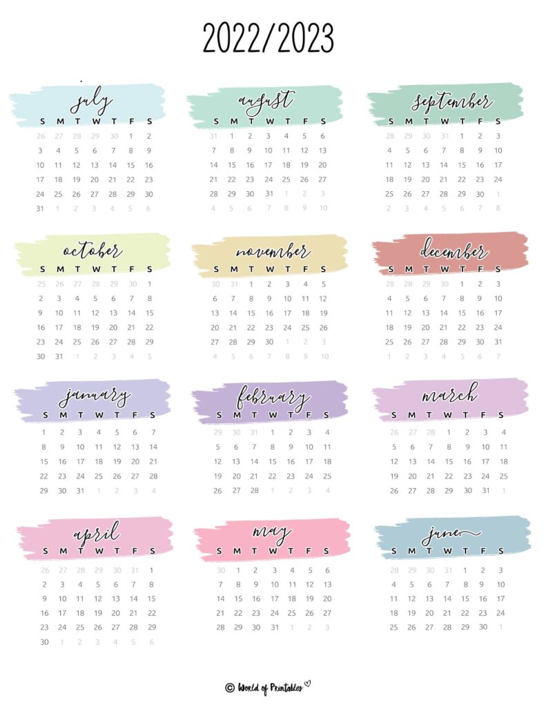 2022 2023 School Year Calendar
