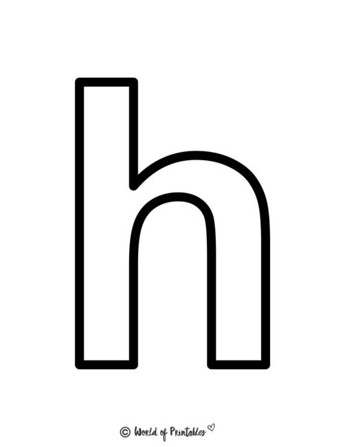 Abc Printables - Letter H