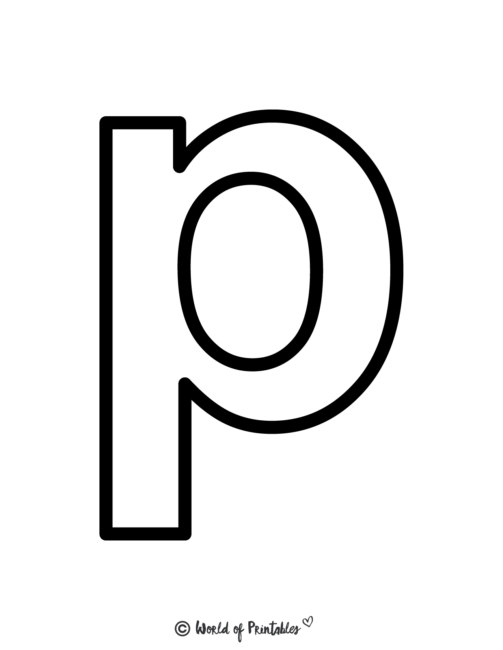 Abc Printables - Letter P