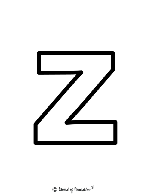 Abc Printables - Letter Z
