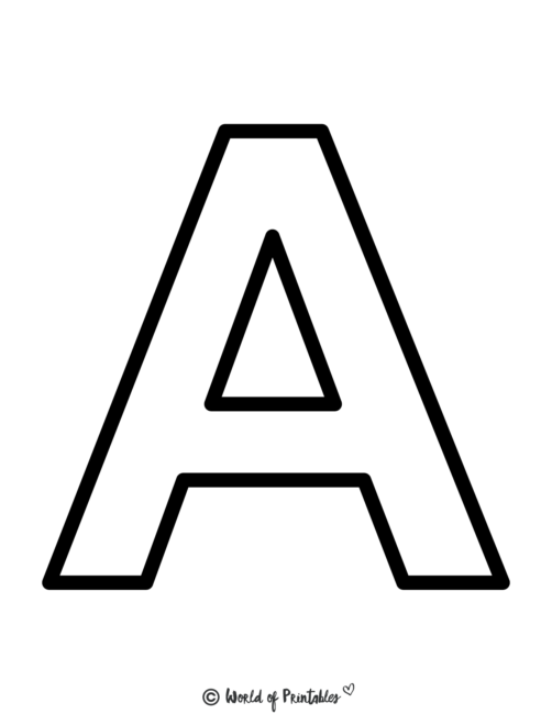 Alphabet Printables - Letter A