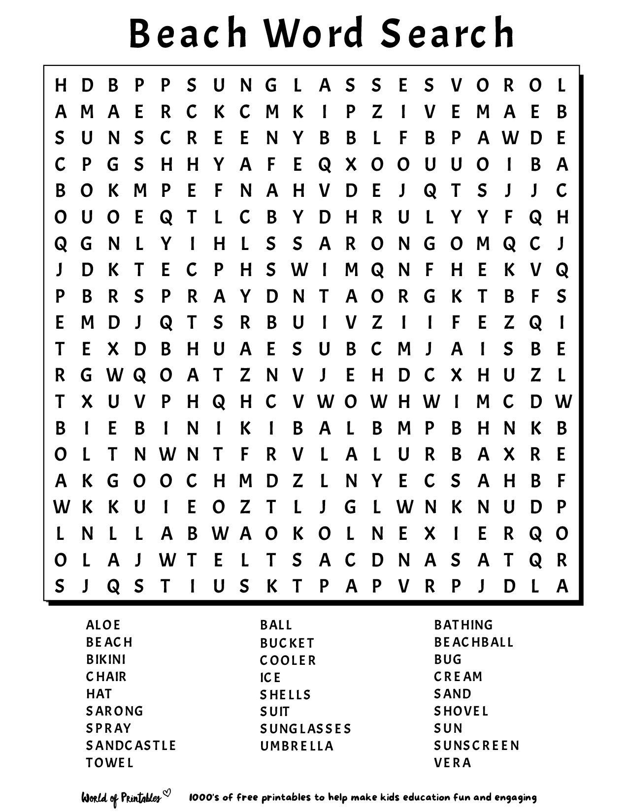 Free Word Search Puzzles Printable Pdf Printable Form Templates And 