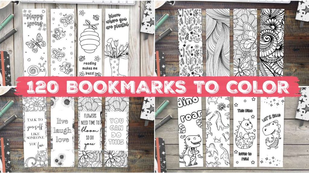 Best Printable Bookmarks to color