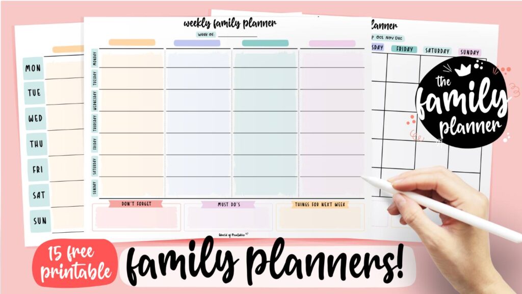 Family Planners for Home