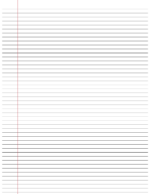 Printable Lined Paper - 36 Template Styles - World of Printables