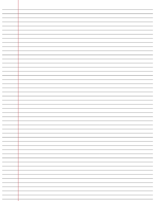 Legal Lined Paper Template