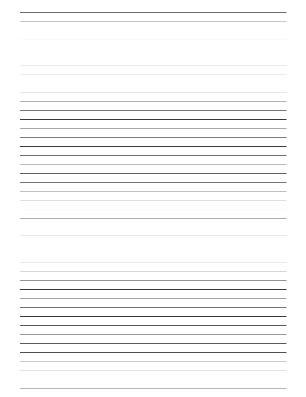 Printable Lined Paper - 36 Template Styles - World of Printables