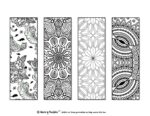 Printable Bookmarks To Color | 120 For Adults &amp; Kids - World of Printables