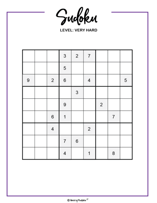 Sudoku #1033 and #1034 (Hard) - Free Printable Puzzles