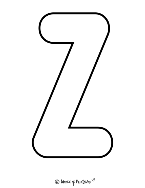 Print Letters - Z