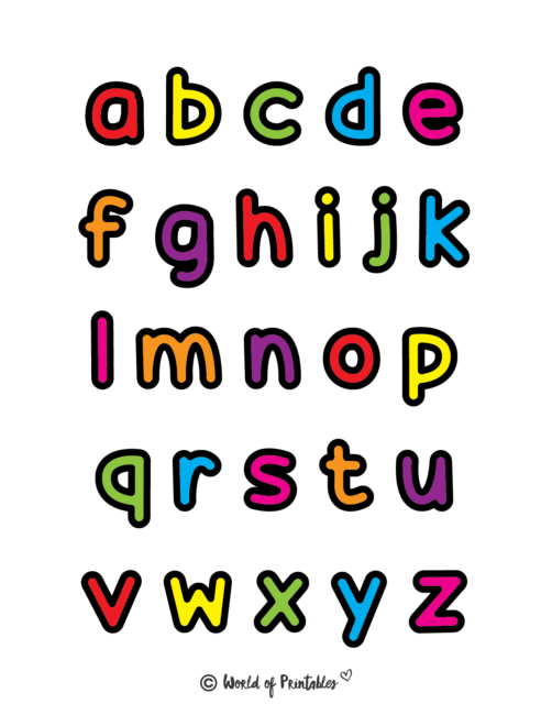 Printable Alphabet Letters - Color
