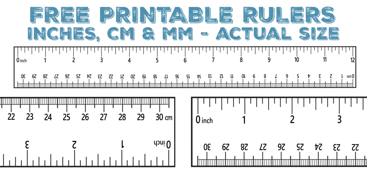 life size cm ruler