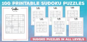 Printable Sudoku - 100+ Puzzles From Easy To Hard - World of Printables