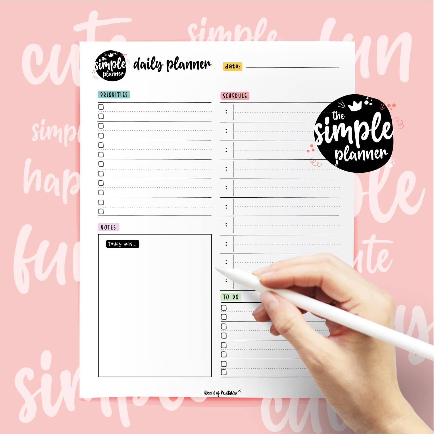 Simple Planner Daily