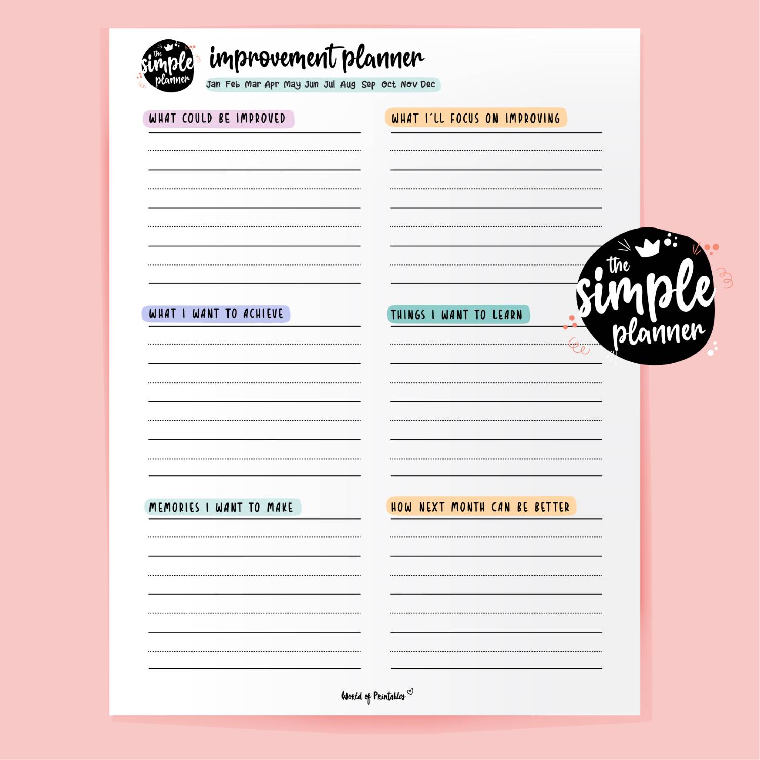 Simple Planner Improvement Planner