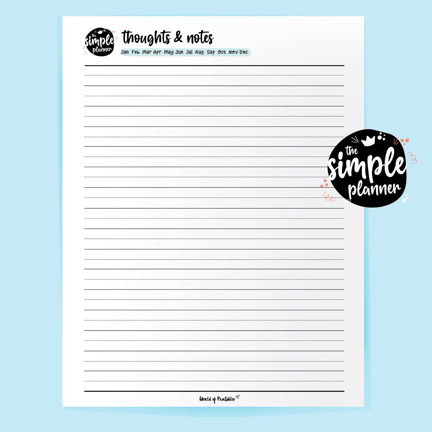 Simple Planner Notes