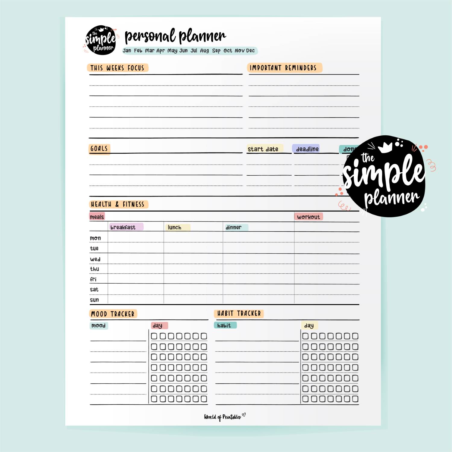 Simple Planner Personal 3