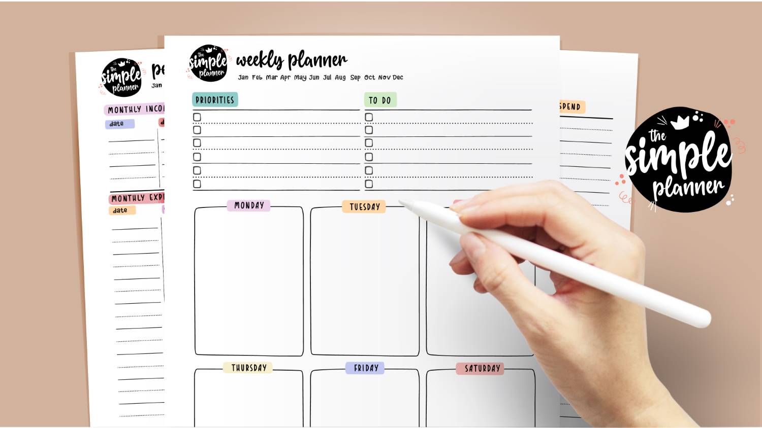 Simple Planner Printable Bundle