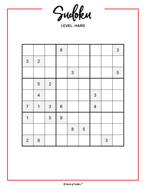 Sudoku Game Hard
