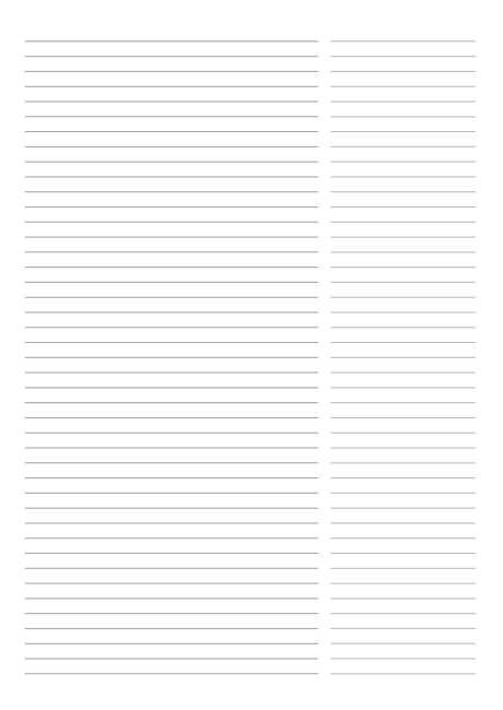 Two Column Lined Paper Template