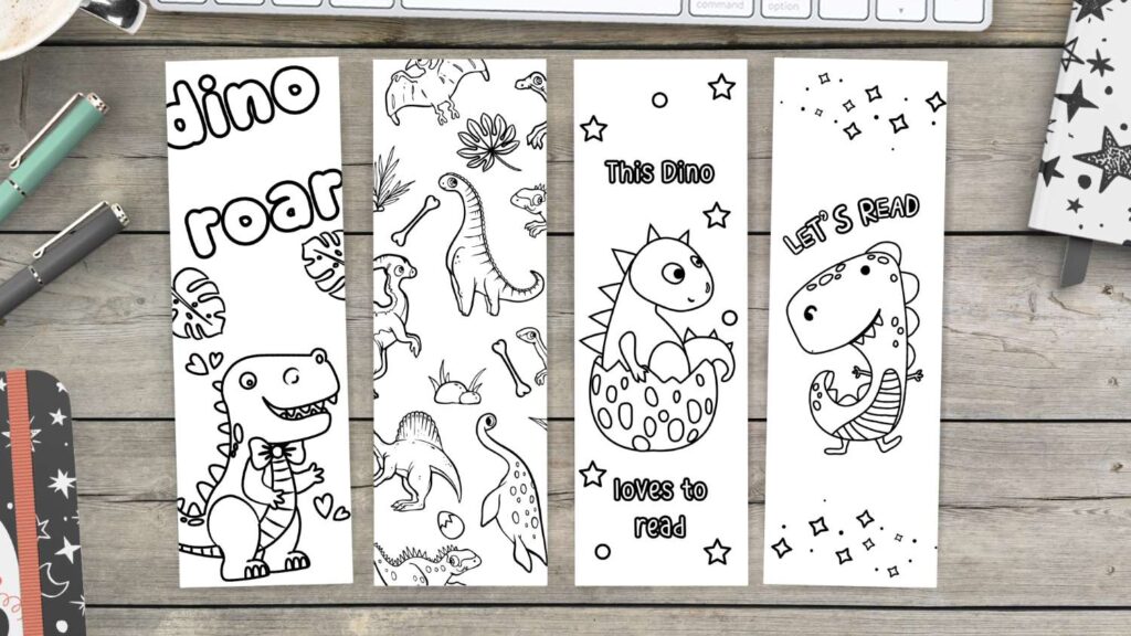 bookmarks to color for boys