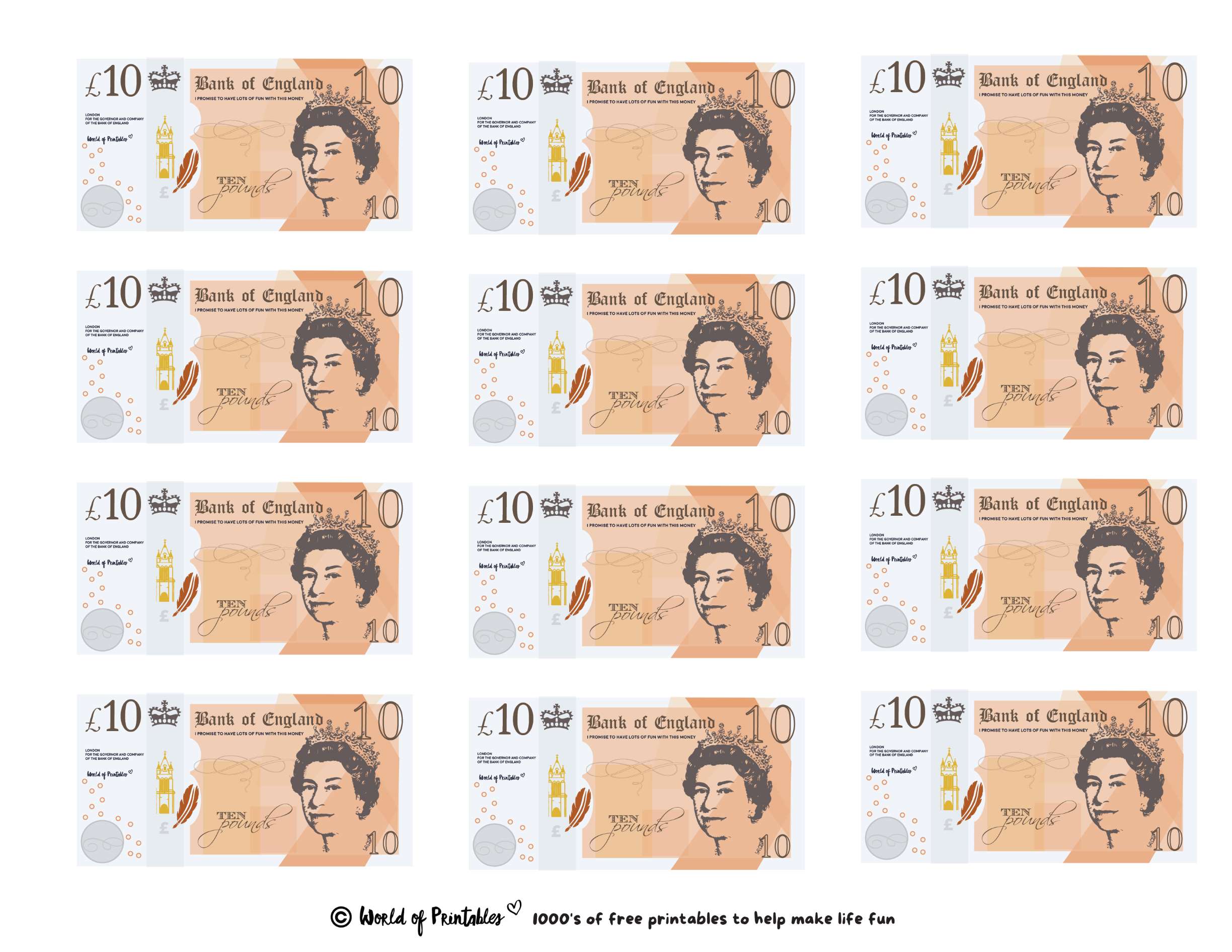 Printables For England