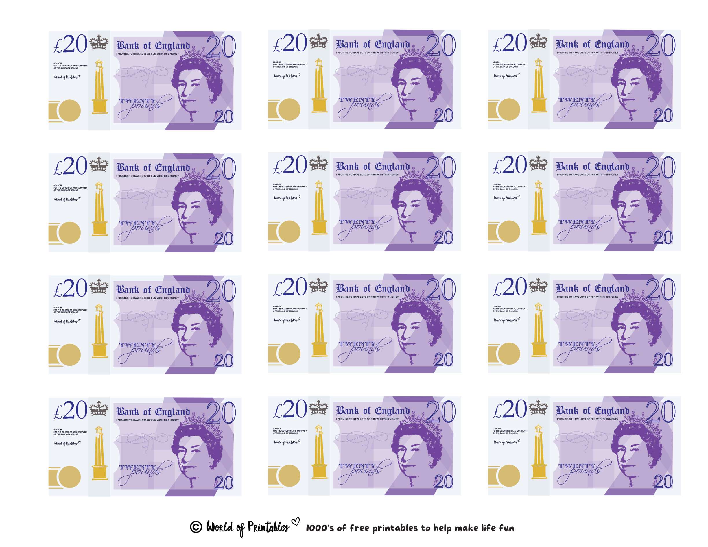 Free Printable Play Money Uk