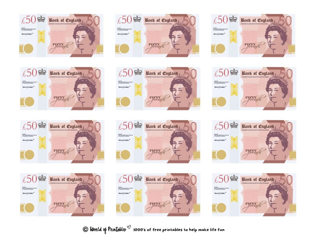 Printable Play Money Play Learn World Of Printables gbp