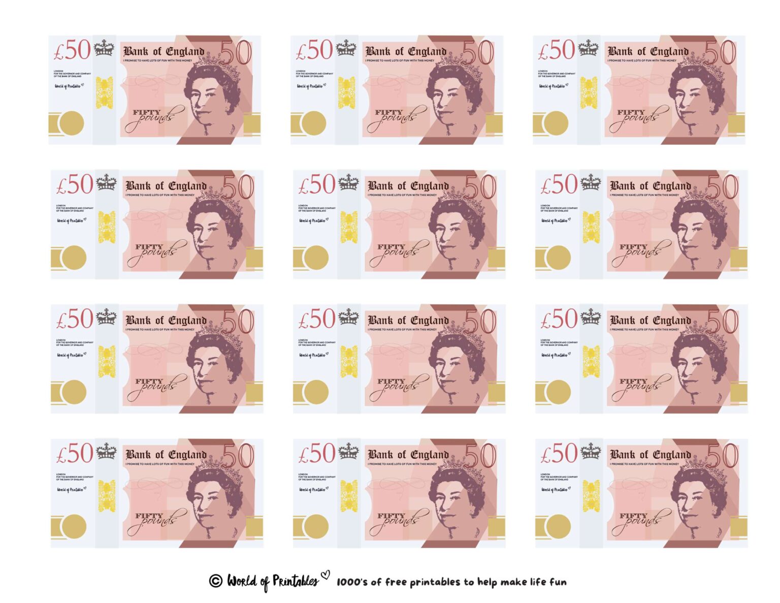 Printable Play Money - Play &amp; Learn! - World of Printables