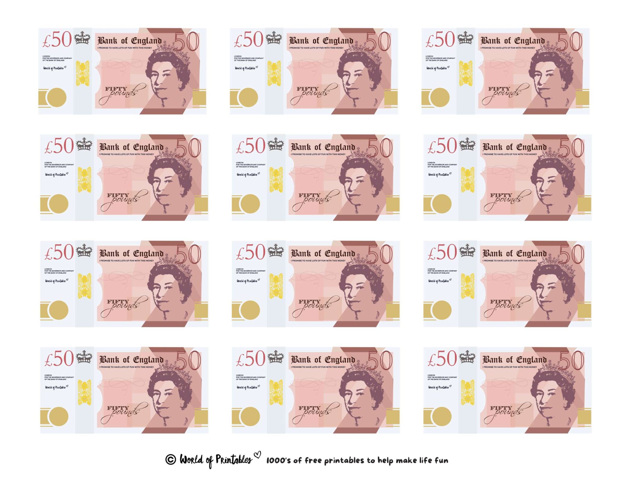 Printable Play Money - Play &amp; Learn! - World of Printables