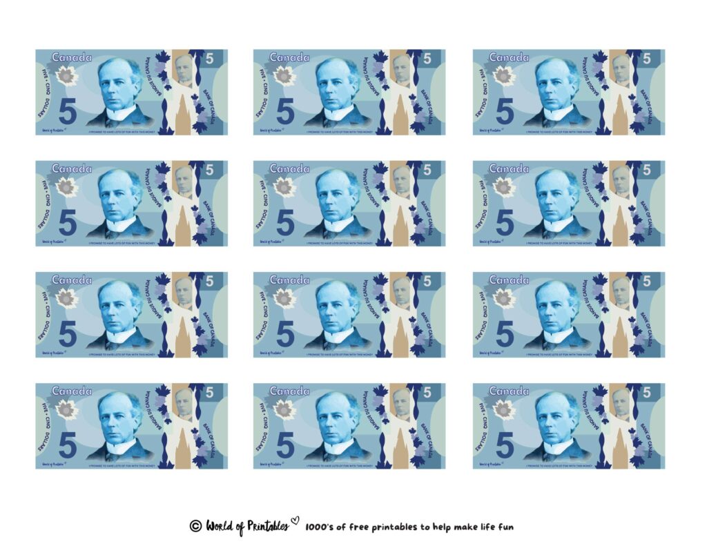 Printable Play Money - Play & Learn! - World of Printables
