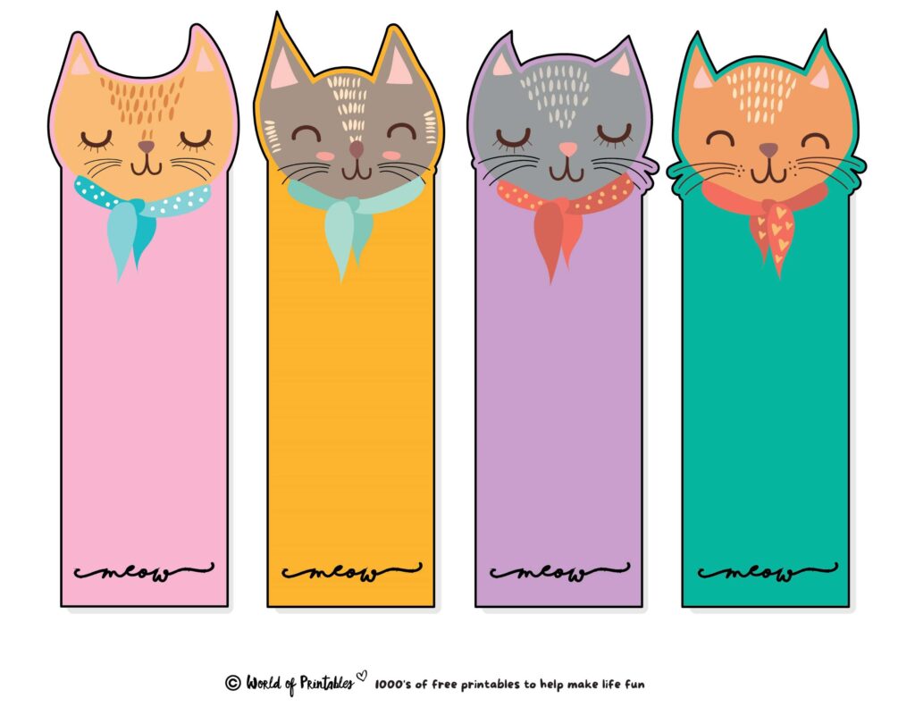 Cute Bookmarks | 80 Cute Printable Bookmarks - World of Printables