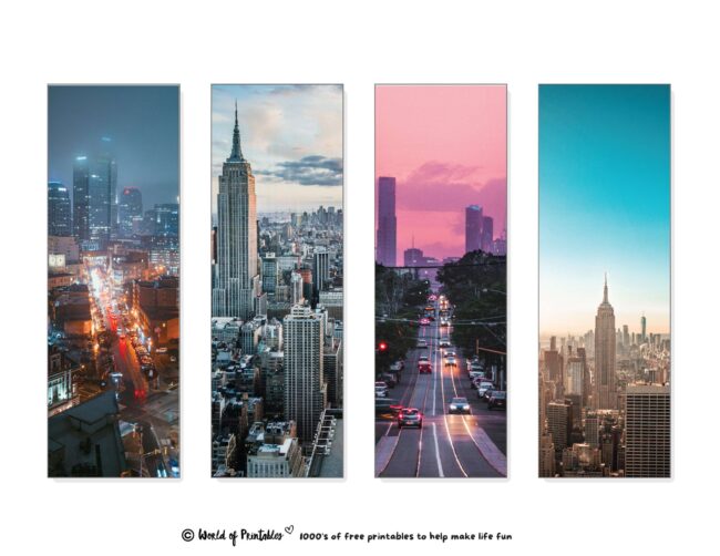 City Aesthetic Bookmarks