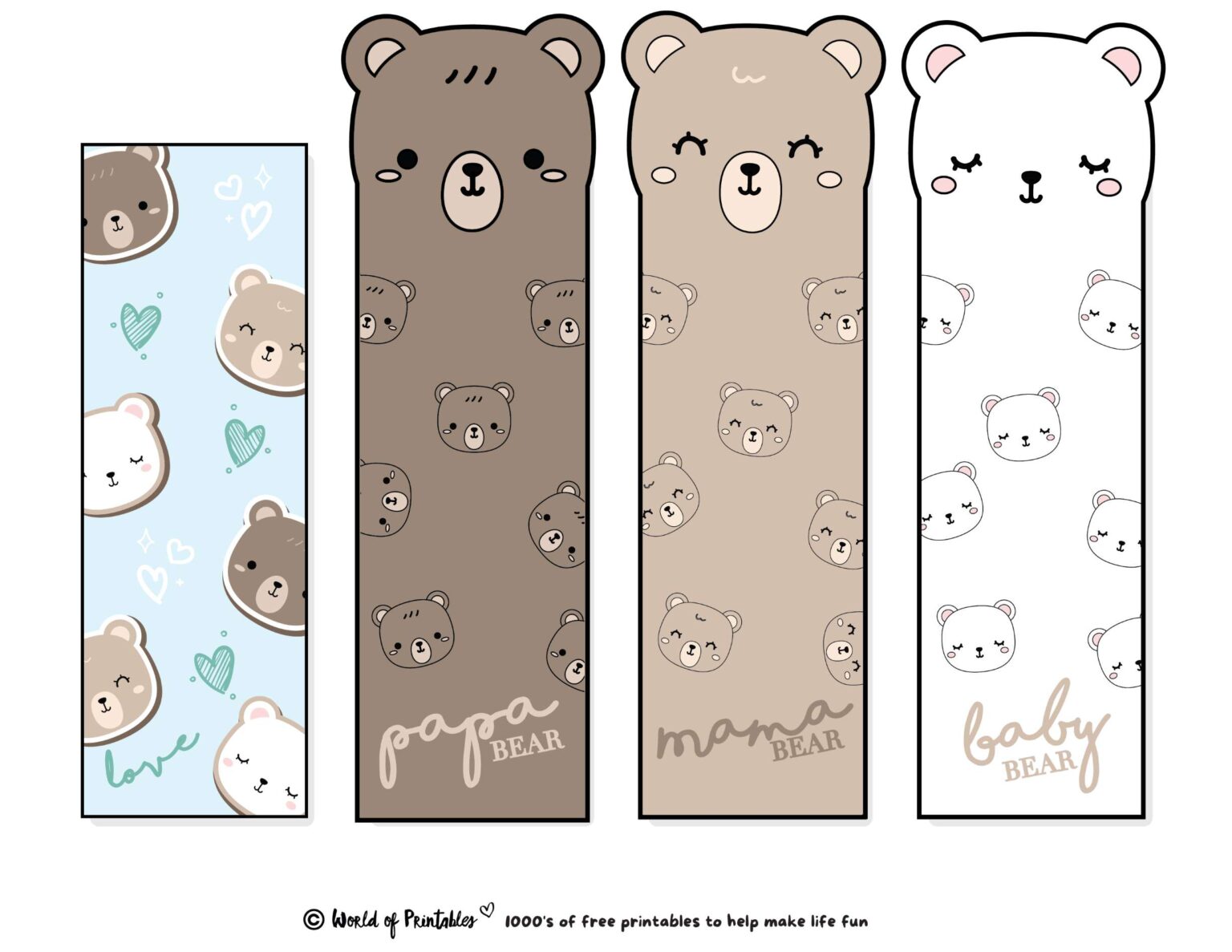 Cute Bookmarks | 80 Cute Printable Bookmarks - World of Printables