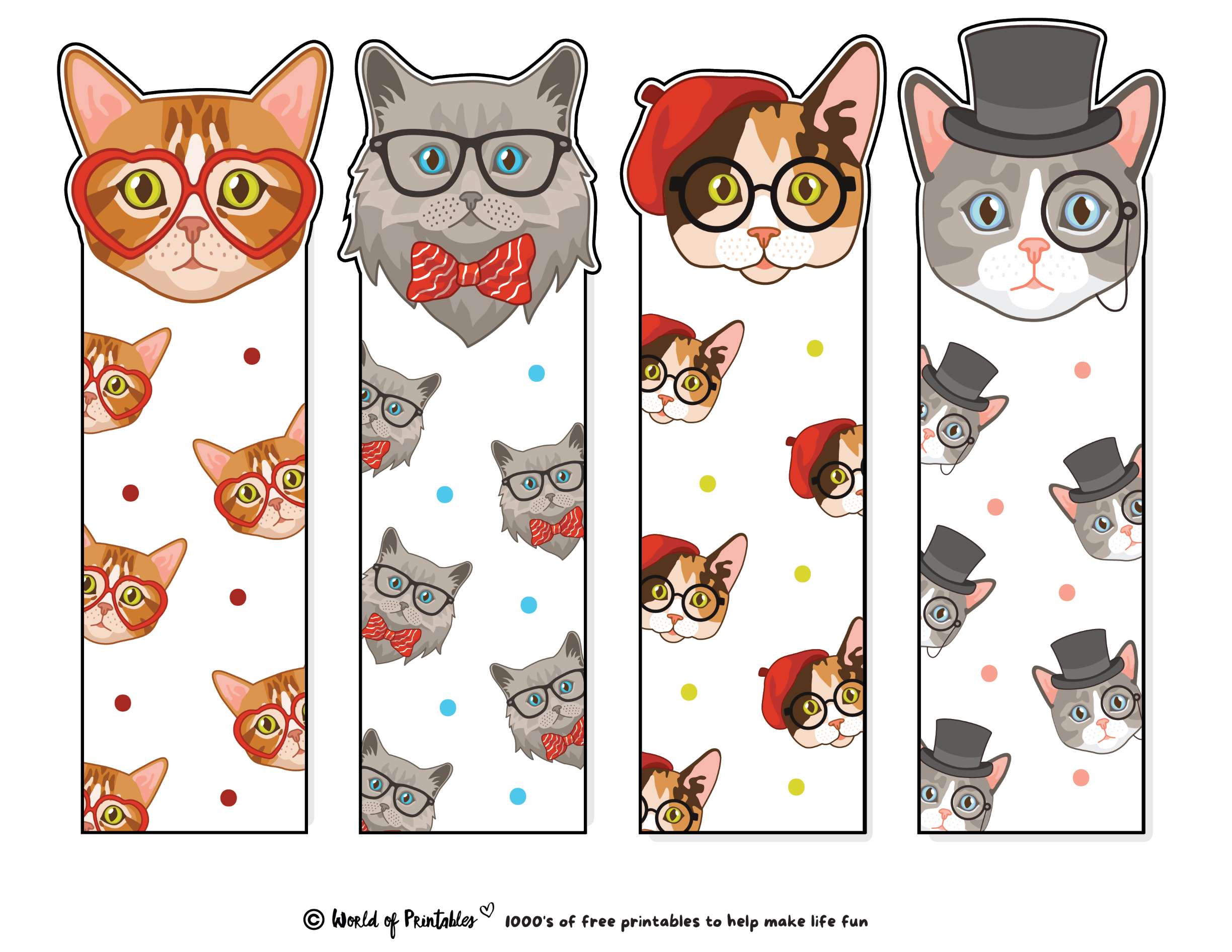 Free Cute Printable Bookmarks - Printable Form, Templates and Letter