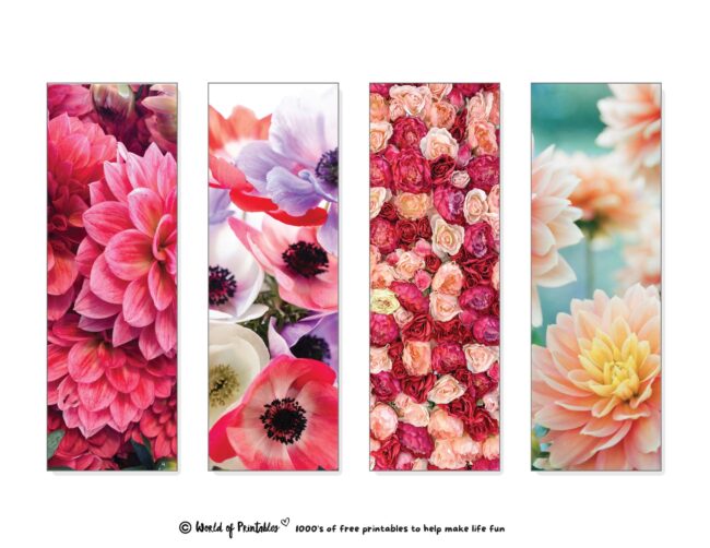 Floral Aesthetic Bookmarks
