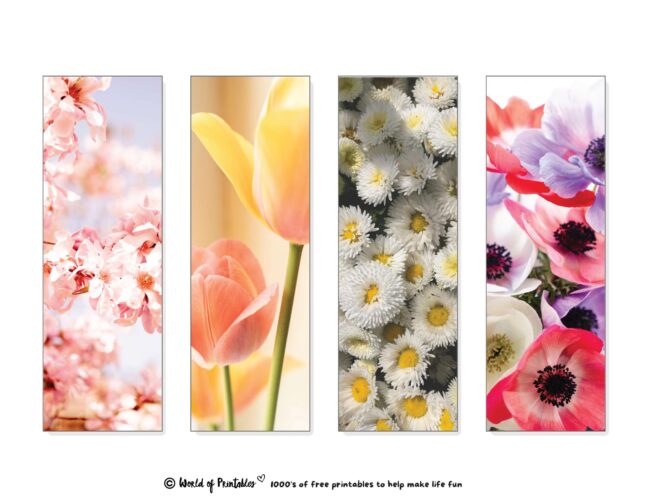 Flower Aesthetic Bookmarks