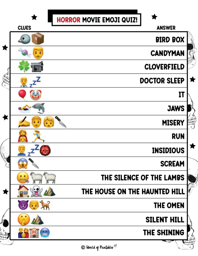 Printable Emoji Quiz With Answers World of Printables Printable Emoji Quiz With Answers World of Printables