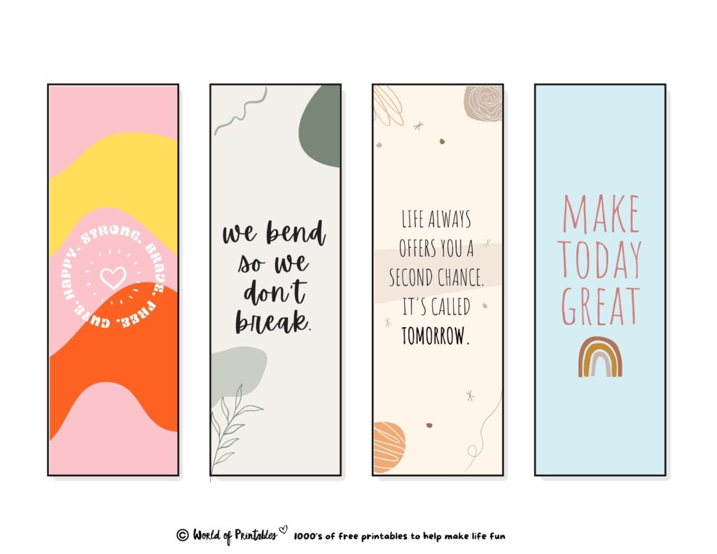 100 Best Bookmark Quotes in 2024 - World of Printables