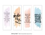 Watercolor Bookmarks | 120+ Ideas To Print For Free - World of Printables