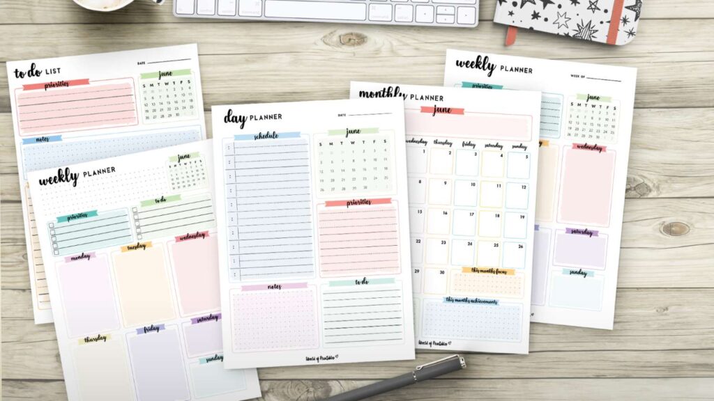 June Planner Templates