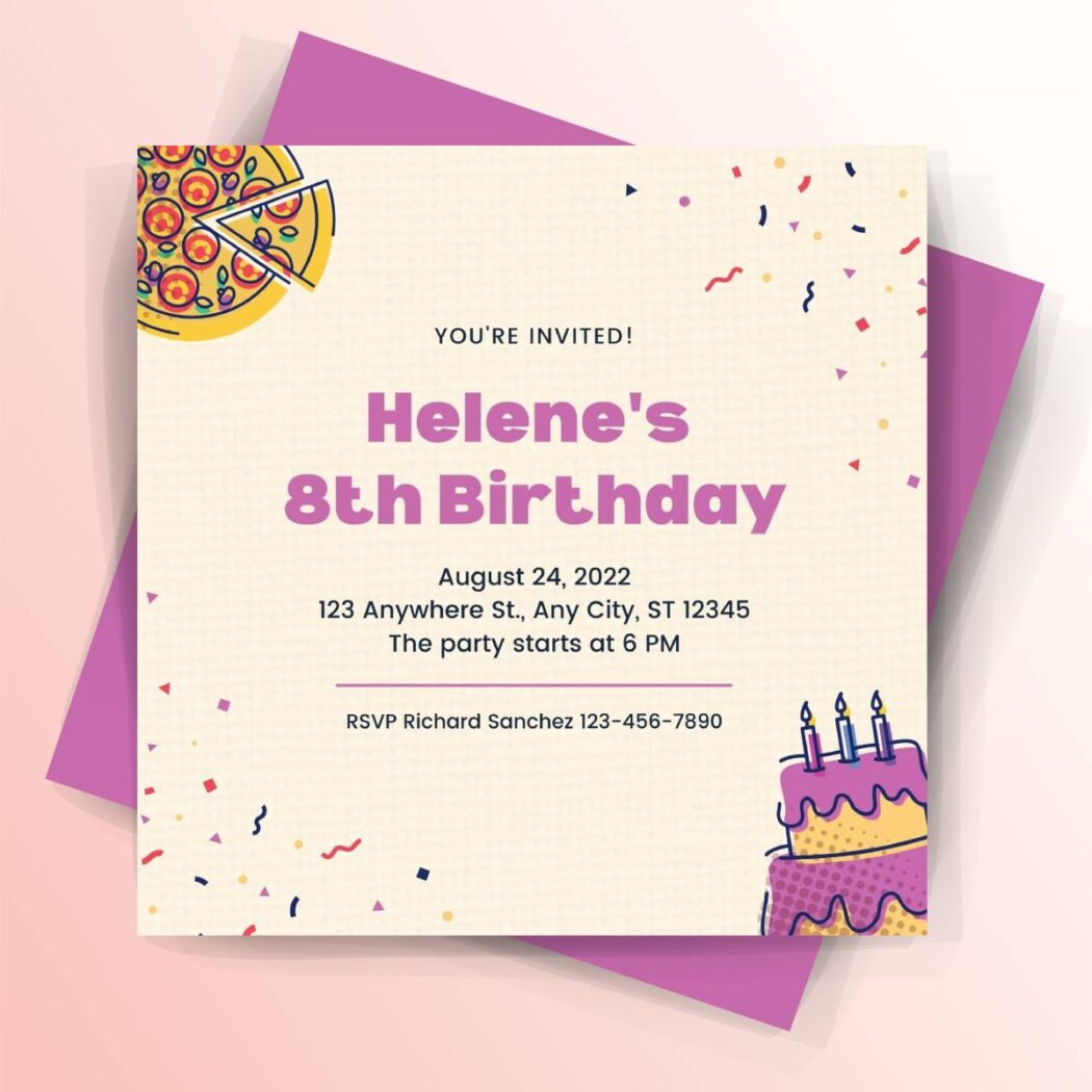 Birthday Invitations For Kids World of Printables